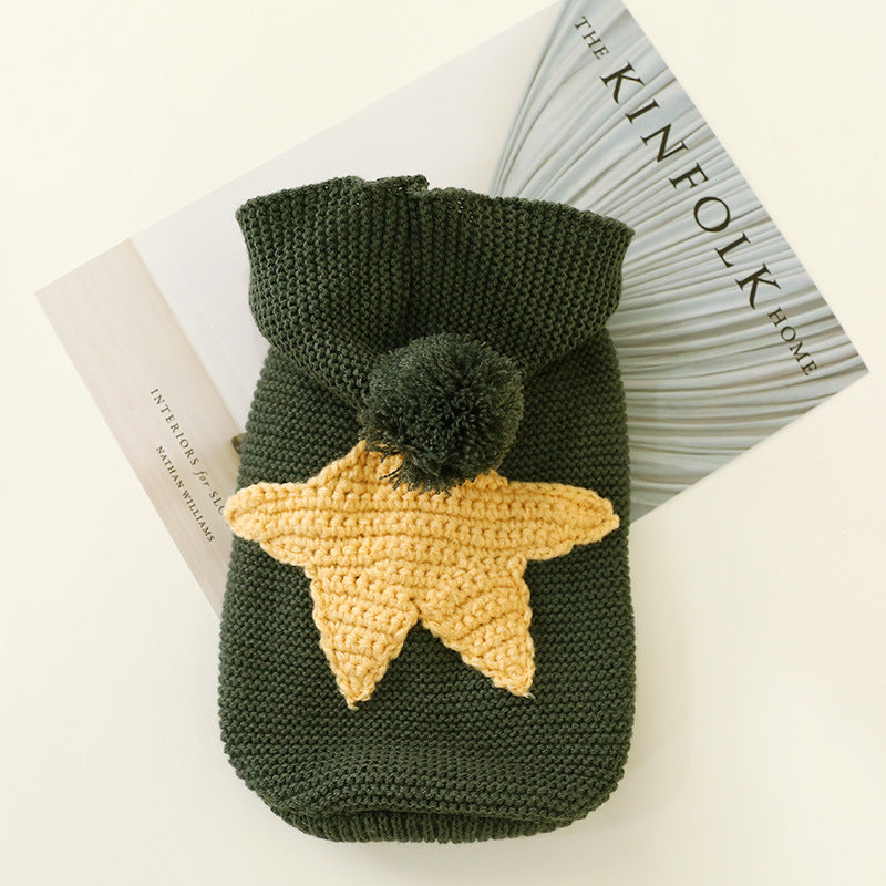 Star Winter Sweater for Cats