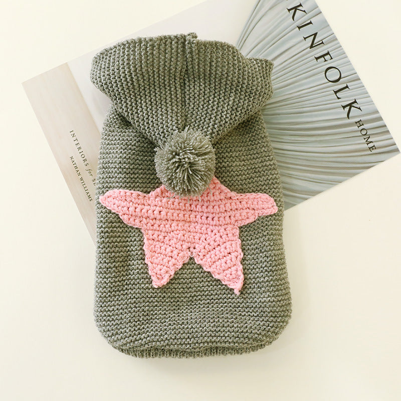 Star Winter Sweater for Cats